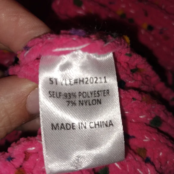 JODIFL Pink Cable Knit Cardigan - fits like Large - Picture 7 of 9